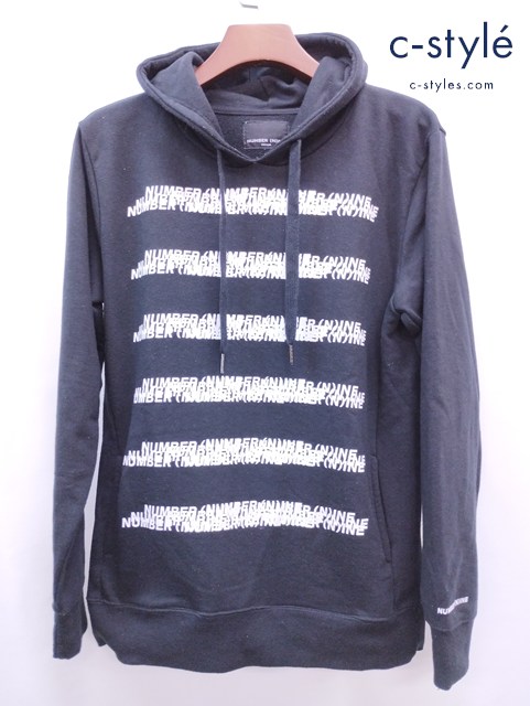 NUMBER (N)INE ナンバーナイン パーカー ブラック XL NDC-743N