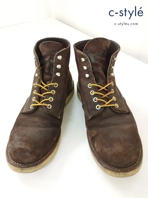 RED WING レッドウィング ワークブーツ 27.5cm ブラウン 6-inch Classic Round 8164 ラフアウトレザー