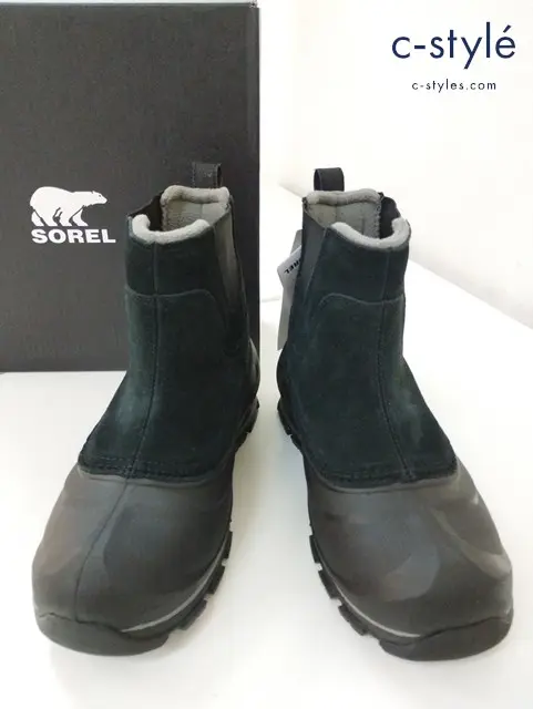 SOREL ソレル ウィンターブーツ 26.5cm ブラック BUXTON PULL ON BOOTS WP 2084911010 NM5182-010