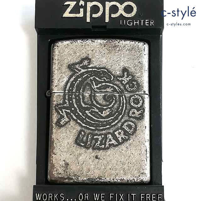ZIPPO ジッポー オイルライター ADVENTURE TEAM Marlboro LIZARD ROCK シルバー系 1995 喫煙具