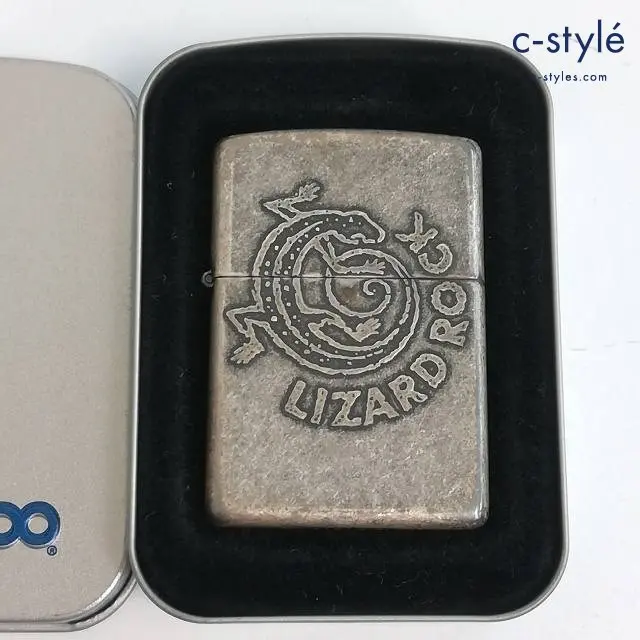 ZIPPO ジッポー オイルライター ADVENTURE TEAM Marlboro LIZARD ROCK シルバー系 1994 喫煙具