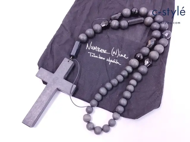 NUMBER (N)INE ナンバーナイン ロザリオネックレス ブラック