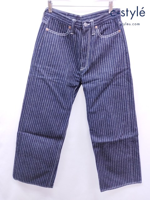 THE FLAT HEAD フラットヘッド デニムパンツ インディゴ 31 ウォバッシュワイドストレートパンツ F-WP703