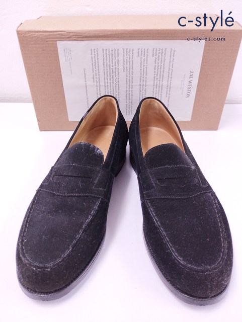 J.M.WESTON ジェイエムウエストン シグニチャーローファー ブラック スエード 7 #180