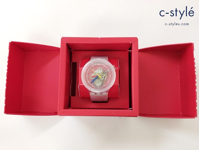 SWATCH スウォッチ 腕時計 クリア クォーツ CLEAR CLEARLY BOLD SB01K100