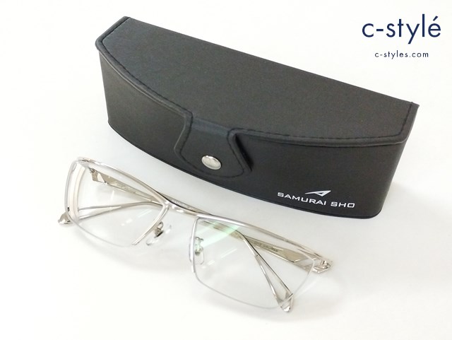 SAMURAI SHO サムライ翔 メガネ 57□16-137 シルバー 眼鏡