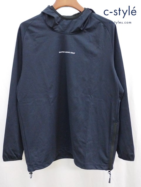 UNITED ARROWS GOLF ユナイテッドアローズ ゴルフ プルオーバーフーディー XL ネイビー 6012-699-0014