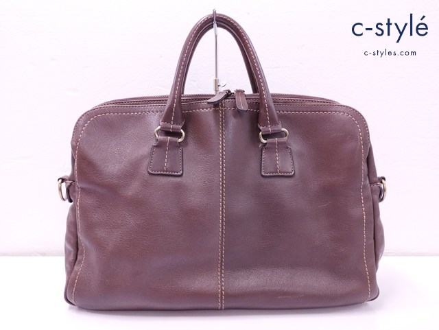 TSUCHIYA KABAN ツチヤカバン 土屋鞄 ブリーフケース ブラウン 2WAY レザー ショルダーバッグ