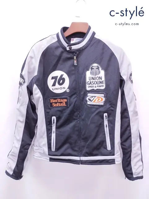 YELLOW CORN イエローコーン メッシュジャケット LL ブラック×グレー 76JA-304