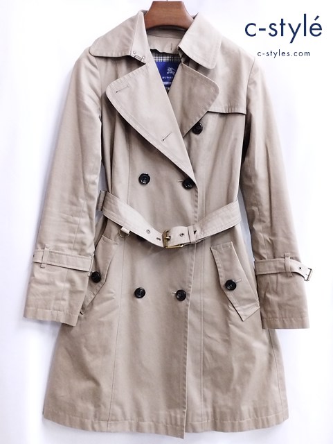 BURBERRY BLUE LABEL バーバリーブルーレーベル トレンチコート 38 ベージュ レディース