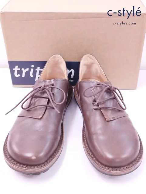 trippen トリッペン レザーシューズ 42 ブラウン Haferl m 革靴