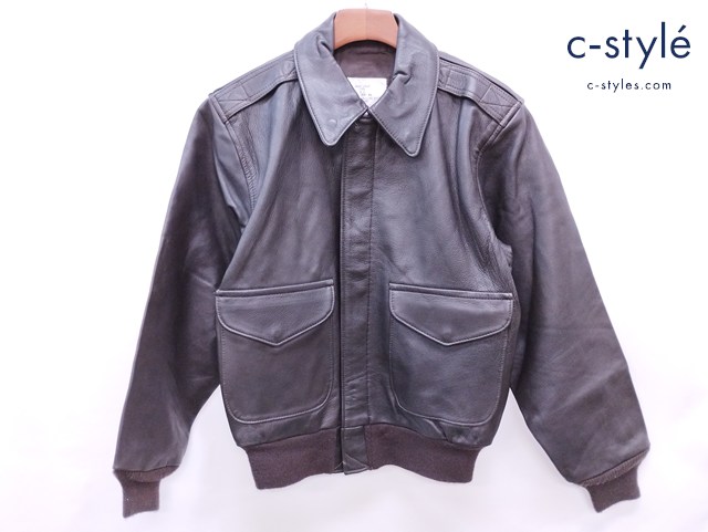 Schott ショット フライトジャケット 38 ブラウン A-2 FLIGHT JACKET A-A-55265