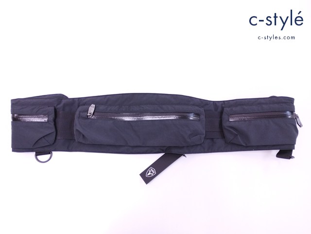 nobisu ノビス ボディバッグ ブラック CYLAR ウエストバッグ ウエストポーチ