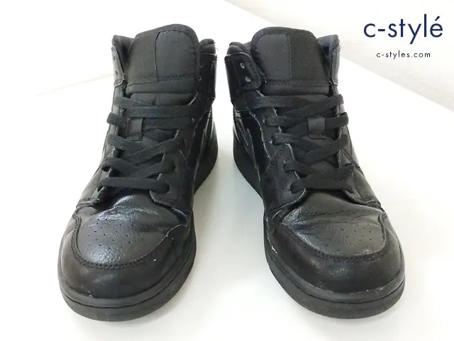 NIKE ナイキ スニーカー 23.5cm ブラック AIR JORDAN 1 Retro Mid GS ‘Triple Black’ 554725-030 レディース