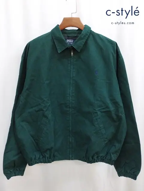 Polo by Ralph Lauren ポロラルフローレン スウィングトップ L グリーン ジップアップ ポニー刺繍