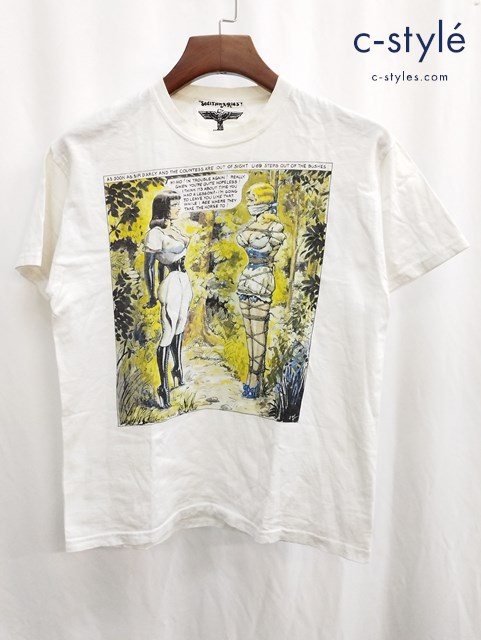 BOYLONDON ボーイロンドン Tシャツ ホワイト 半袖 プリント seditionaries John Willie