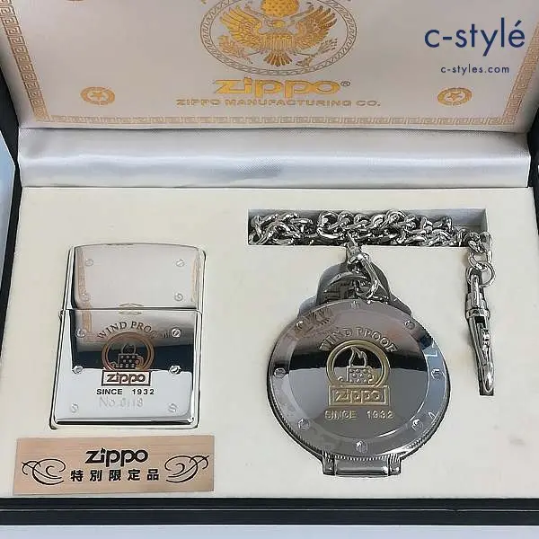 ZIPPO ジッポー オイルライター AN AMERICAN SPIRIT MANUFACTURING シルバー 2007 懐中時計付