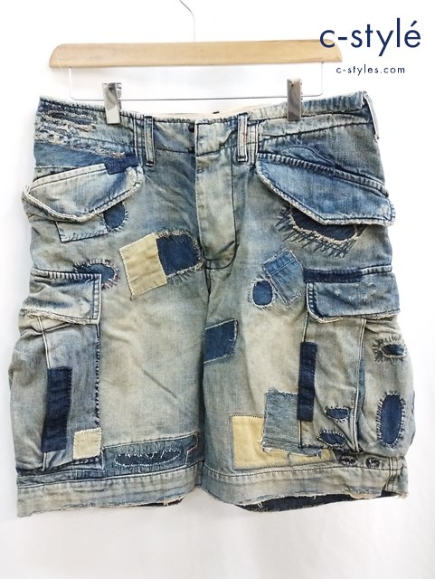 POLO RALPH LAUREN ポロラルフローレン M-1957 ショートカーゴデニムパンツ 30 インディゴ MNBLSHOM4N00120