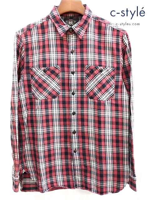 RRL ダブルアールエル 長袖 フランネルシャツ M マルチカラー チェック柄