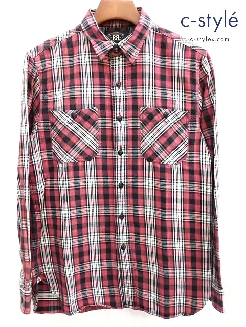 RRL ダブルアールエル 長袖 フランネルシャツ M マルチカラー チェック柄