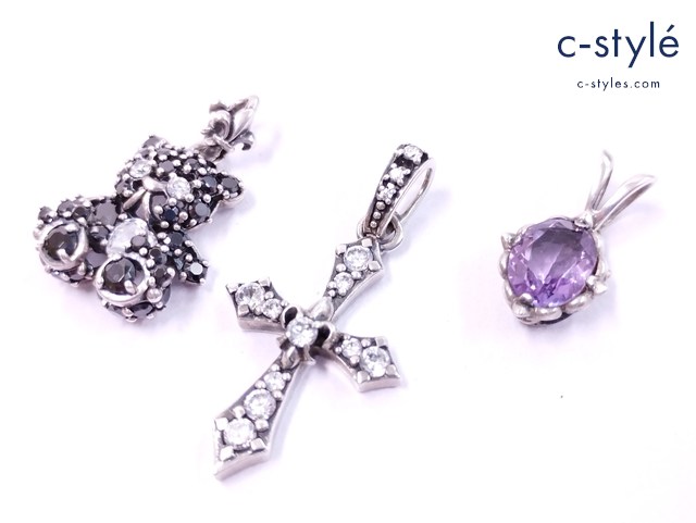 PatrickCox パトリックコックス ペンダントトップ シルバー クマ 十字架 925 計3点