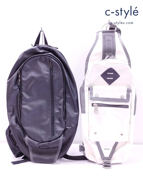 PORTER ポーター リュックサック ボディバッグ ブラック アイボリー系