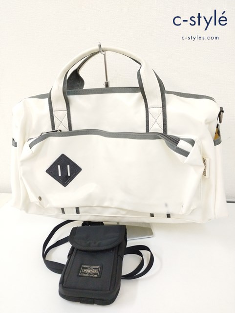 PORTER ポーター ショルダーポーチ トートショルダーバッグ ブラック ホワイト