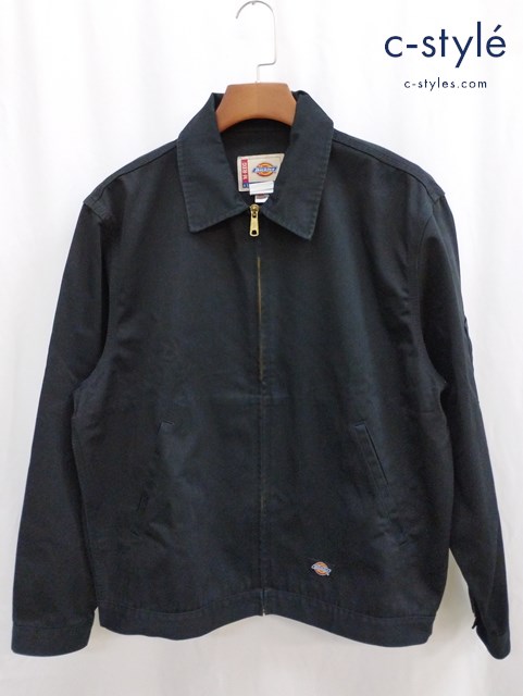 Dickies ディッキーズ ジャケット M ブラック EISENHOWER TWILL JACKET JT75BK ジップアップ