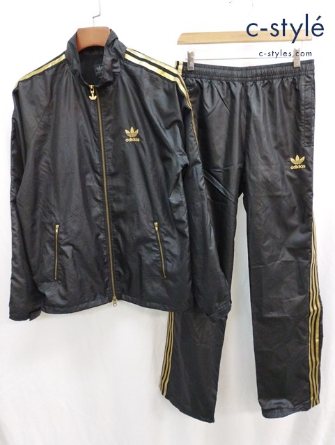 adidas アディダス ジャージ セットアップ L ブラック STY Windbreaker Originals O13268