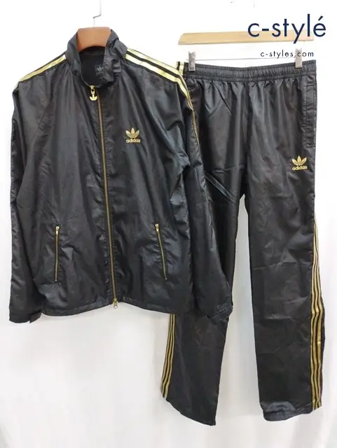 adidas アディダス ジャージ セットアップ L ブラック STY Windbreaker Originals O13268
