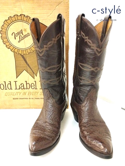 Tony Lama トニーラマ ウェスタンブーツ 8 ブラウン S0724