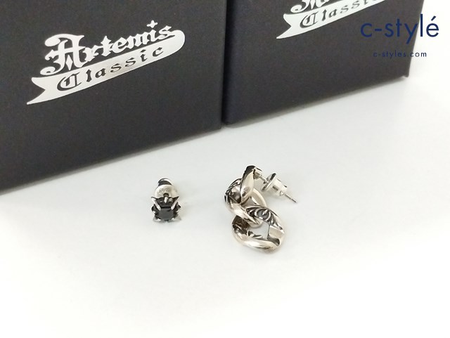 Artemis Classic ピアス シルバー 925 ムーブ喜平ピアス ACE0186 RAYピアスBK ACE0087