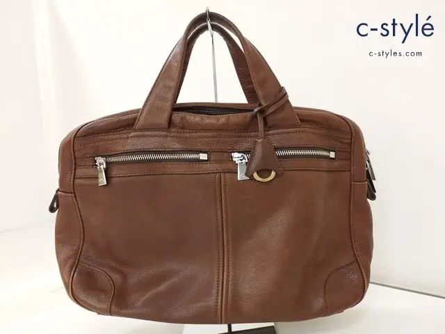 aniary アニアリ ブリーフケース ブラウン 07-01000 レザー