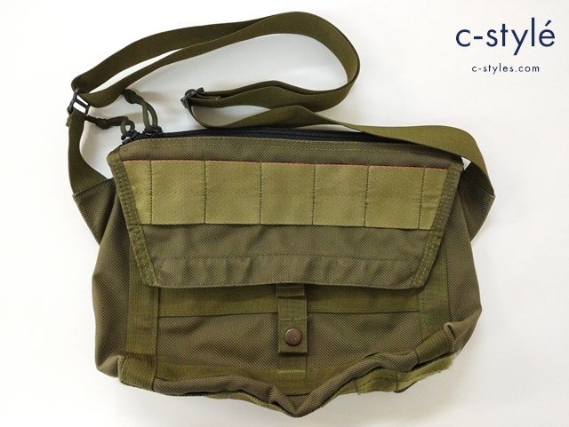 BRIEFING×BEAMS PLUS ブリーフィング×ビームスプラス メッセンジャーバッグ カーキ