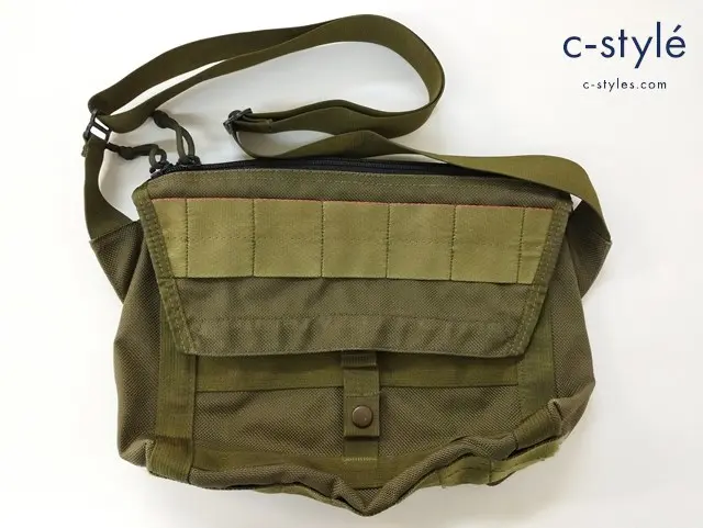 BRIEFING×BEAMS PLUS ブリーフィング×ビームスプラス メッセンジャーバッグ カーキ