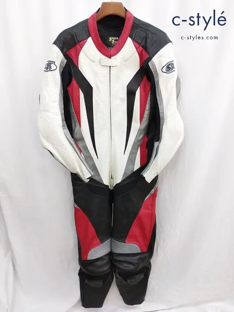 SPEED OF SOUND スピードオブサウンド レーシングスーツ LL ブラック×レッド バイクウェア