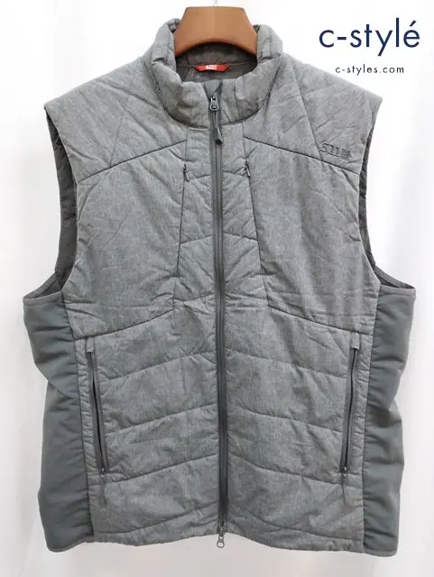 5.11 TACTICAL ファイブイレブン タクティカル Insulator Vest L グレー ジップアップ