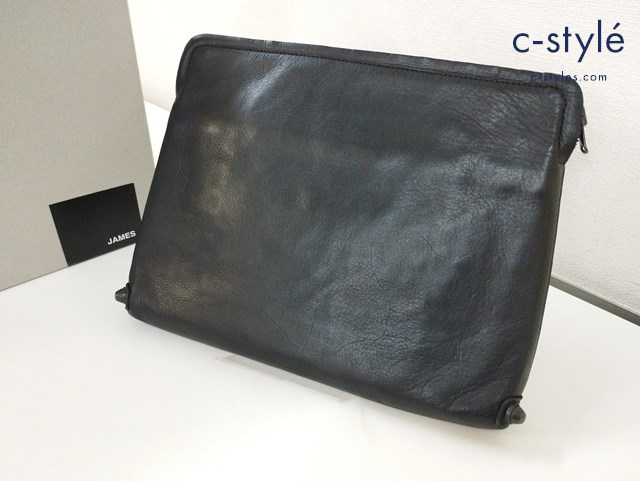 ato アトウ クラッチバッグ ブラック JAMES AU15A-Z03