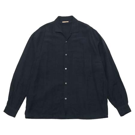 LAMOND(ラモンド) OPEN COLLER LINEN SHIRT LM-S-097-LI
