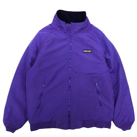 LANDS END(ランズエンド) Nylon Fleece Jacket / Purple / Used