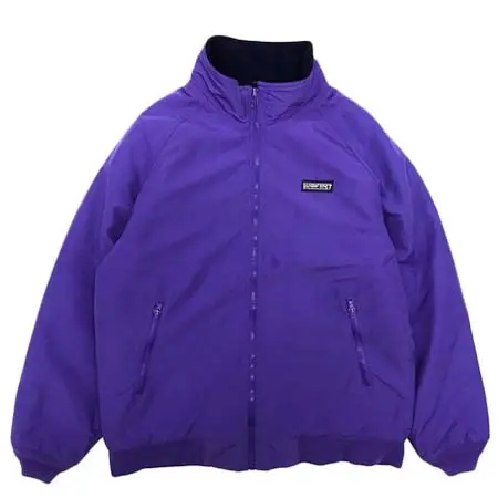 LANDS END(ランズエンド) Nylon Fleece Jacket / Purple / Used