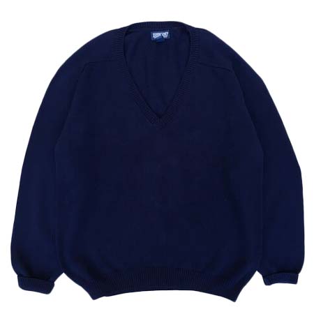 LANDS END(ランズエンド) Made in USA / 90’s LANDS’ END / V neck Knit / Navy / Used
