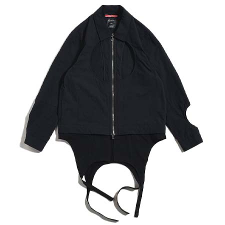 LEH(レー) ZIP DRIZZLER BLOUSON -BLACK-