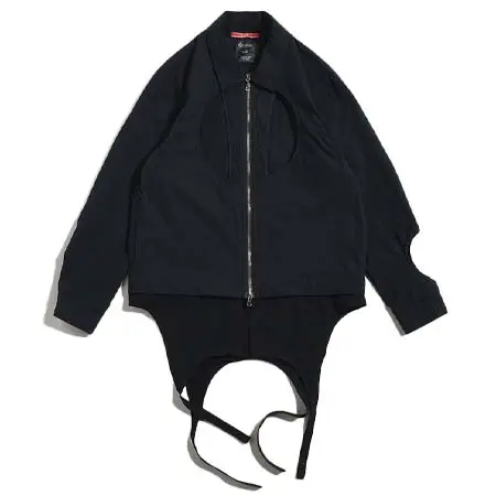 LEH(レー) ZIP DRIZZLER BLOUSON -BLACK-