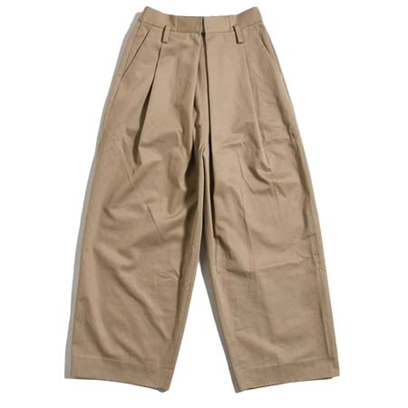 LEH(レー) WRAP WIDE SLACKS -BEIGE-