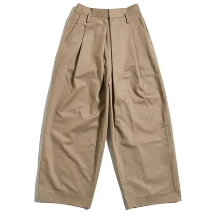 LEH(レー) WRAP WIDE SLACKS -BEIGE-