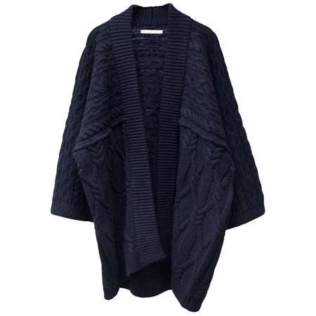 QUEENE AND BELLE(クィーンアンドベル) アラン編みBIGガウン