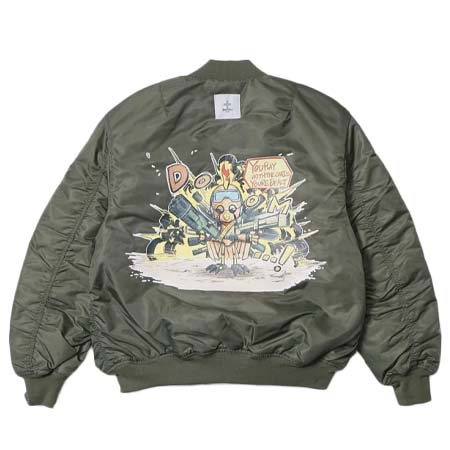 Bennu(ヴェンヌ) Printed Big MA-1 「An ace in the hole」