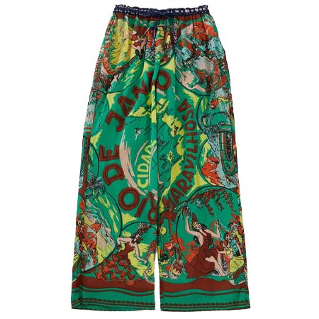 BINDU(ビンドゥー) マップコットンボイル イージーパンツ