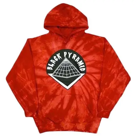 Black pyramid(ブラックピラミッド) SPYDER TIE DYE HOODIE(RED)